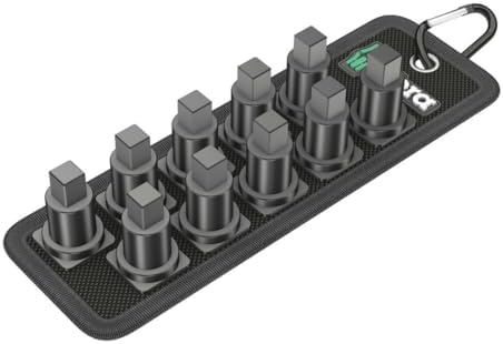 WERA 05003982001 Socket Rail B VDE (Textile Belt), 10 Location, unloaded