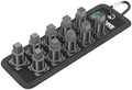 WERA 05003982001 Socket Rail B VDE (Textile Belt), 10 Location, unloaded