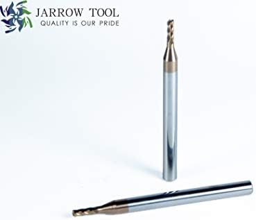 Square End Carbide Mill Set (Pack of 5) - 3/32 End Mill for Alloy Steels/Hardened Metals – 4 Flute TiAlN Coated Square Nose Milling Set for CNC Machine Milling Tools
