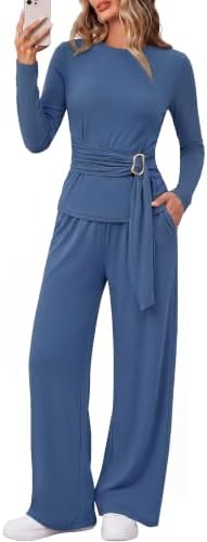 BTFBM 2 Piece Sets For Women Fall Outfits Lounge Set Business