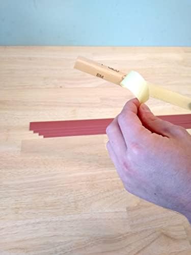 FretGuru Leveling Beam Replacement Sandpaper - 100 Grit 5 - Pack Self - Adhesive Strips for All Sanding Beam Fret Leveler 16” 400mm P100