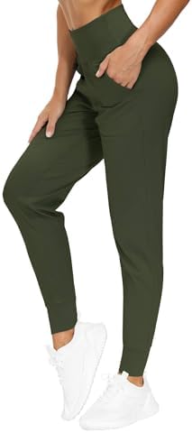 THE GYM PEOPLE Women's Workout Joggers Pants Lightweight Lounge Leggings
