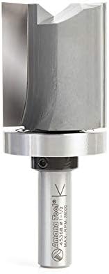 Amana Tool 45368 Carbide Tipped Flush Trim Plunge Template Router Bit 1-1/2 Dia x 1-3/4 Inch x 1/2 Shank with Upper Ball Bearing