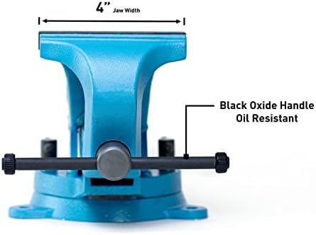 Capri Tools 10515 Ultimate Grip Forged Steel Bench Vise, 4"