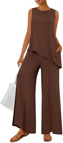 PRETTYGARDEN Women's Summer 2 Piece Matching Lounge Sets