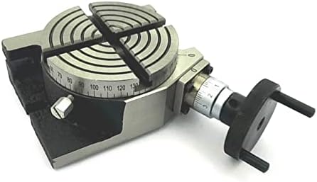 4" Inch (100 mm) Rotary Table 4 Slot for Milling Machine with M6 clamp kit