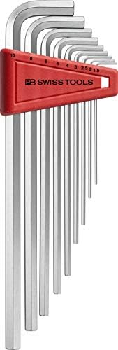 PB SWISS TOOLS Hex Key Set L-Wrenches For Hexagon Socket Screws Long Type 211H-10CN