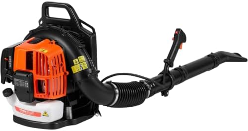 VEVOR 63CC Gas Backpack Leaf Blower, 2-Cycle 1110CFM 220MPH
