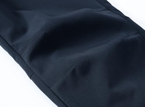BASUDAM Men's Work Pants Softshell Winter Fleece Lined Insulated Outdoor