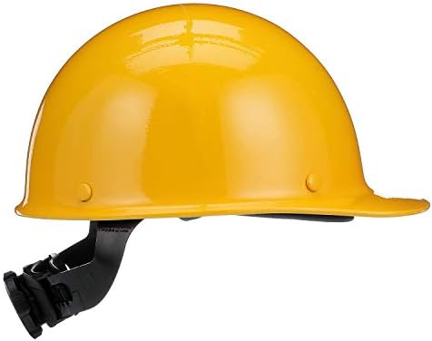 MSA Skullgard Cap Style Safety Hard Hat with Suspension - Non-Slotted Cap, Made of Phenolic Resin, Radiant Heat Loads up to 350F | Fas-Trac III Ratchet Suspension