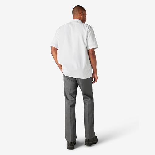 Dickies Men’s Short Sleeve Work Shirt – Durable Twill Button Down Shirts for Men, Lightweight Uniform for Daily Wear