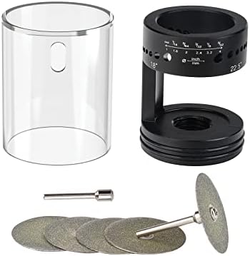 3mirrors Healthy Tungsten Electrode Grinding Head with Dust Housing, TIG Welding Tool, 5X 35mm Double Diamond Wheels, 2X Connecting Rod