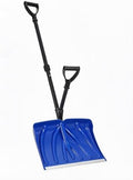 Lightweight Ergonomic Snow Shovel with Spring Assist, Dual d‑Ring Handle