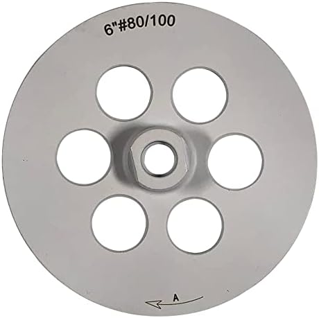 6" Grinding Wheels for Concrete, Granite, and Marble, #80/100 Grit