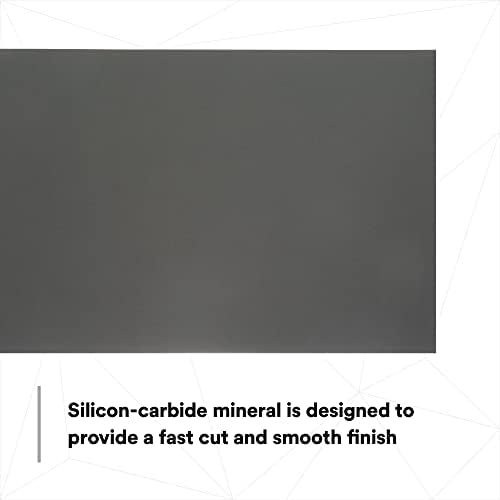 3M Wetordry Abrasive Sheet, 02624, 2000+ Grade, 5 1/2 in x 9 in