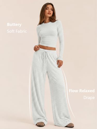 Trendy Queen Women's 2 Piece 2026 Fall Fashion Lounge Set with Pockets