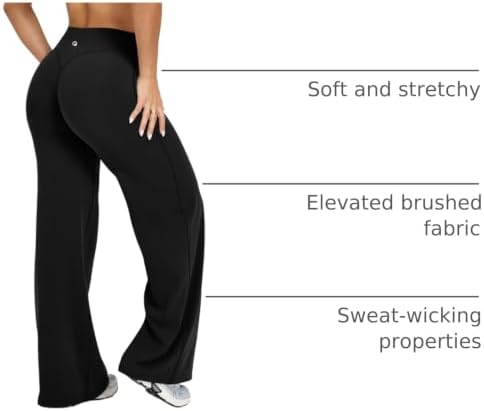 OQQ Yoga Pants Women Casual Soft Straight Leg Bottoms
