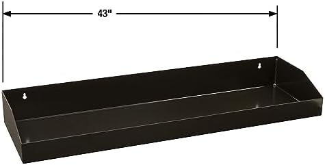 Buyers Products 1702950TRAY 43 Inch Black Powder Coated Carbon Steel Tray for 88-Inch Topsider Truck Box, Side Notch
