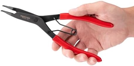 TEKTON 9 Inch Curved Tip Lock Ring Pliers | PRR53206