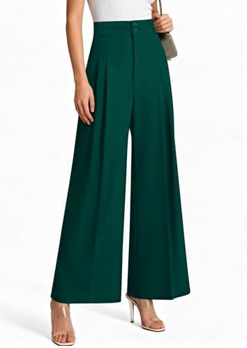 PRETTYGARDEN Women's High Waisted Wide Leg Dress Pants