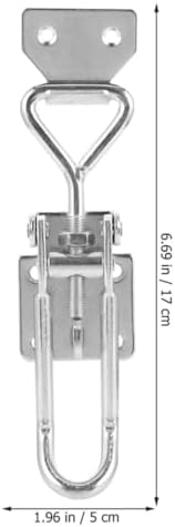 WOONEKY Toggle Latch Clamp Practical Workholding Device Stainless Steel with Adjustable Locking Force and Creative Appearance, Sturdy Metal Hasp Lock for Jigging and Movable Bases