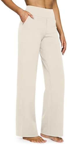 G4Free Yoga Pants for Women Wide Leg Pants with Pockets High Waisted