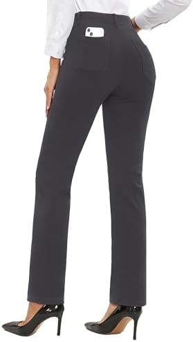 Stelle Women’s 30 Inch Straight Leg Work Pants Stretch Business Casual
