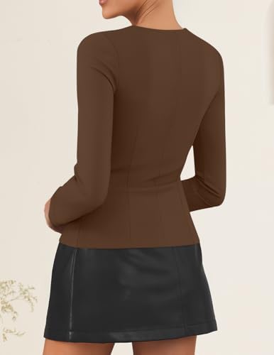 ZESICA Women's Business Casual Fitted Blazers Office Outfits