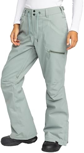Roxy Women's Nadia Ski Pant – 10K Waterproof, Insulated, PFAS-Free, Adjustable Waist & Snow Gaiters