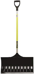 Structron 96858 Snow Pusher, 24" Polycarbonate, 45" Premium Fiberglass Handle, Poly D Grip - Made in USA