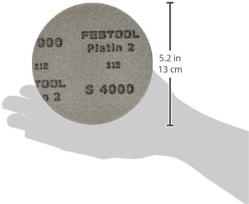 Festool 492377 Platin 2 S4000 Grit 5-Inch (125mm) Diameter Abrasive Sanding Discs, 15-Pack