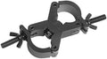Lighting Truss Swivel Coupler Clamps for Lights, Quick Release Dual Head Truss O Clamp, 30mm-35mm Dual Swivel Tube Clamp, Wrap Around Pipe Clamp Mounting Bracket(Black)