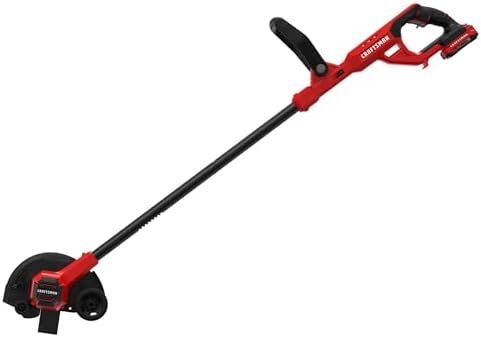CRAFTSMAN Cordless Edger Lawn Tool, 20V MAX Battery, Charger and Blade Included, Lightweight Lawn Edger, 7.5 in Cutting Width, 1000 Ft of Edging per Charge (CMCED400D1)
