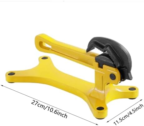 Portable Aluminum Alloy Clamping Tool for 1/8 to 2 Inch Pipe Lightweight Handheld Vise with Serrated Jaws and Anti Skid Feet for Plumbing and HVAC Repairs