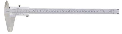 Mitutoyo 530-115 Vernier Caliper, Stainless Steel, Inch/Metric, 0-12" Range, +/-0.003" Accuracy, 0.0078" Resolution