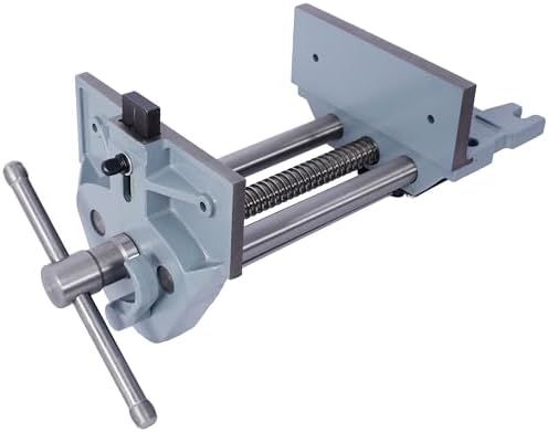 7 Inch Jaw Width Woodworking Vise Quick Release Heavy-Duty Metal Cast Iron Workbench Clamp Tool Vise Crafting Repair Tool GRAY