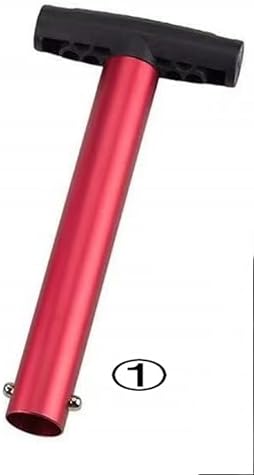 Matte Red Aluminum 3-Piece Collapsible Snow Shovel Lightweight Portable Emergency Shovel for Car Camping