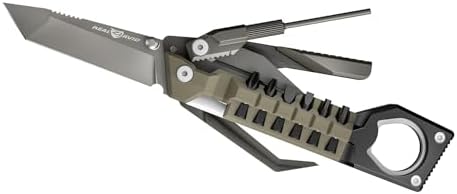 Real Avid Pistol Tool for Gun Maintenance | 19 in 1 Pistol Multitool & Handgun Utility Tool for Striker Fired & 1911 Platforms, Includes 1911 Bushing Wrench, Tanto Knife & Laser Sights Adjusters