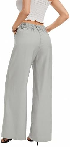 FUNYYZO Wide Leg Dress Pants for Women Work Slacks Business Casual Outfits