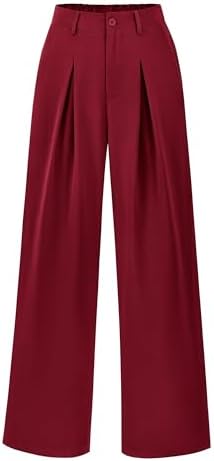 BTFBM Fall High Waisted Business Casual Palazzo Pants for Women Dressy 2026