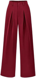 BTFBM Fall High Waisted Business Casual Palazzo Pants for Women Dressy 2026