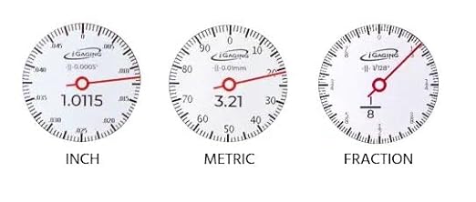 iGAGING 0-6" Electronic Digital Caliper Full Color LCD Display with Real Time Dial Movement, IP67 Protective Rating (100-670-06)
