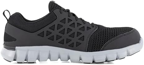 Reebok Men's Rb4041 Sublite Cushion Safety Toe Athletic Work Shoe Black