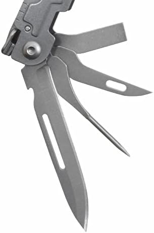 SOG PowerAccess Stainless Steel Multi-Tool Well-Rounded One-Handed Lightweight Daily Pocketable for Backcountry 18 Tools, Stone Wash