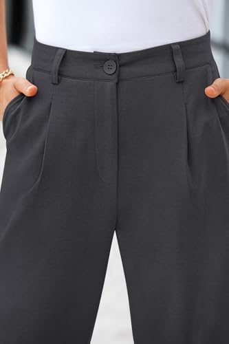 CFLONGE Womens Ankle Work Pants Trousers Casual Slacks