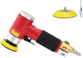 2 3-inch Mini Orbital Sander da sander Air Dual Action Sander Air Polisher Super Smooth and Swirl Freely for Auto Body Work (RED)