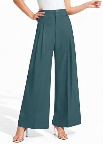 PRETTYGARDEN Women's High Waisted Wide Leg Dress Pants