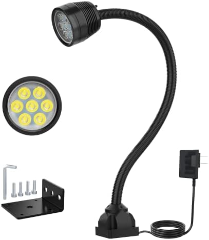 Led Machine Light Lathe Lights, Flexible Work Shop Light IP66 Waterproof 1400 Lumens 110V-220V CNC Lighting