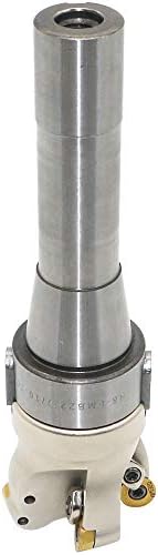 Face Mill Cutter Holder EMRW 6R 50-22+R8-FMB22-7/16+RPMT1204 Hard Alloy Blade+8mm Spanner+T15 Spanner, Used for Fough Machining of The Workpiece on The Milling Machine. (EMRW 6R50-22(1.96 Inch))