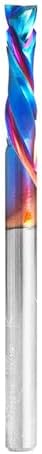 Amana Tool Spektra Extreme Tool Life Solid Carbide CNC Compression Spiral Router Bit, 46181-K, 3/16 D x 1 CH x 3/16 Shank x 2-1/2 Inch Long 2 Flute